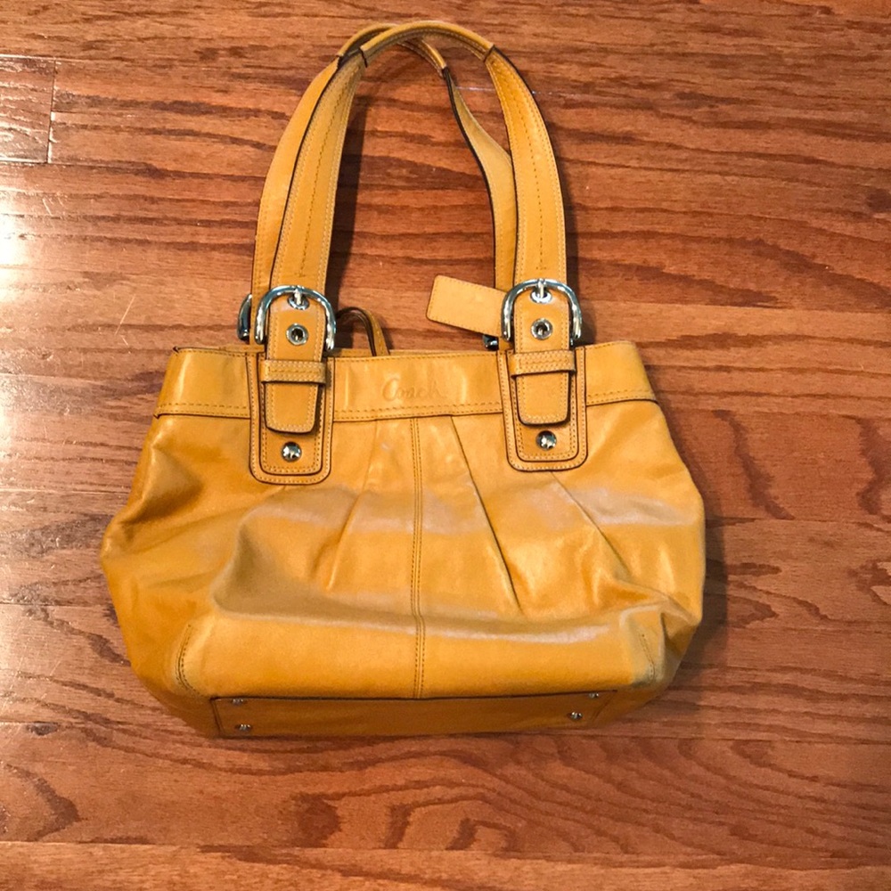 Coach chestnut leather bag